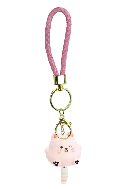 Chubby Kitty Cat Matte Key Rings
