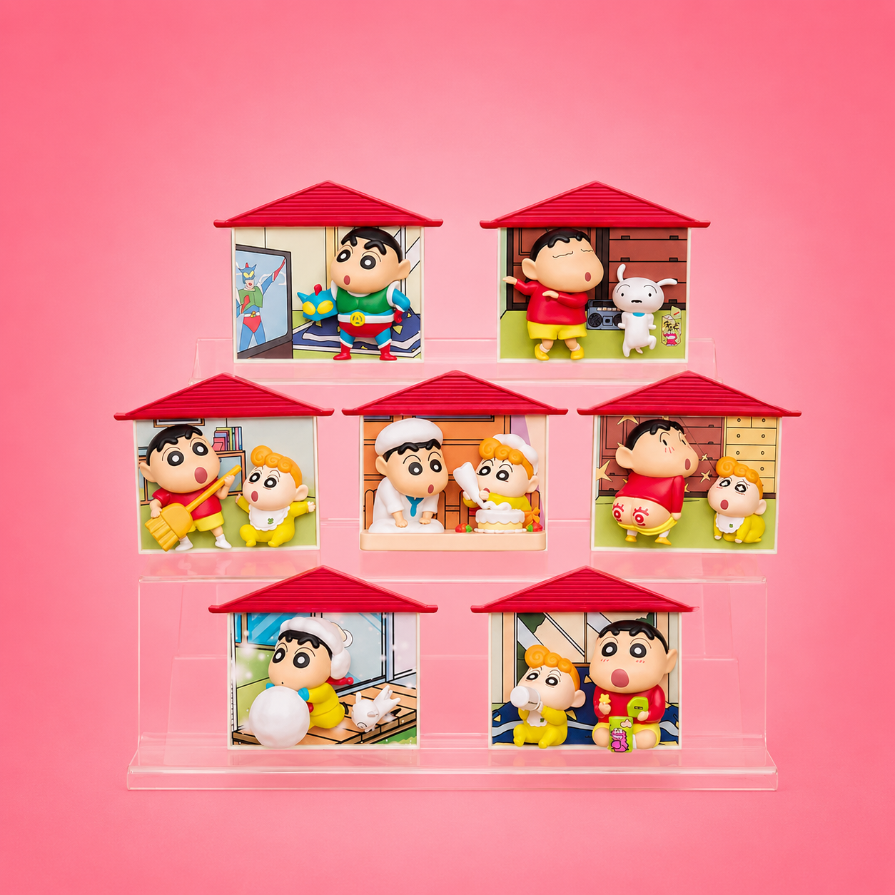 TOPTOY x Crayon Shin-chan Nohara Family Fridge Magnet Series Blind Box