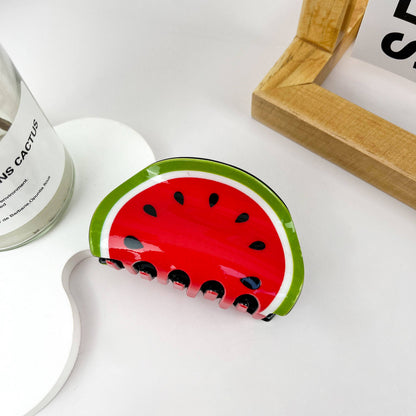 Simulation fruit hair clip, strawberry hair clip