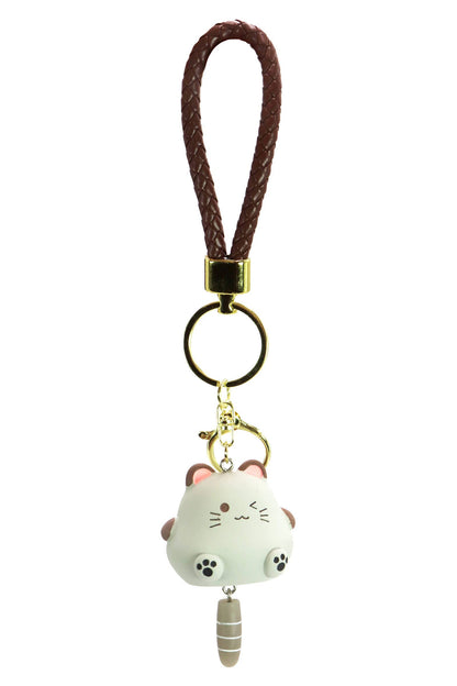 Chubby Kitty Cat Matte Key Rings