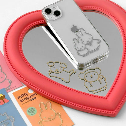 Miffy 3D Metal Point Sticker | Cute Metallic Deco Sticker