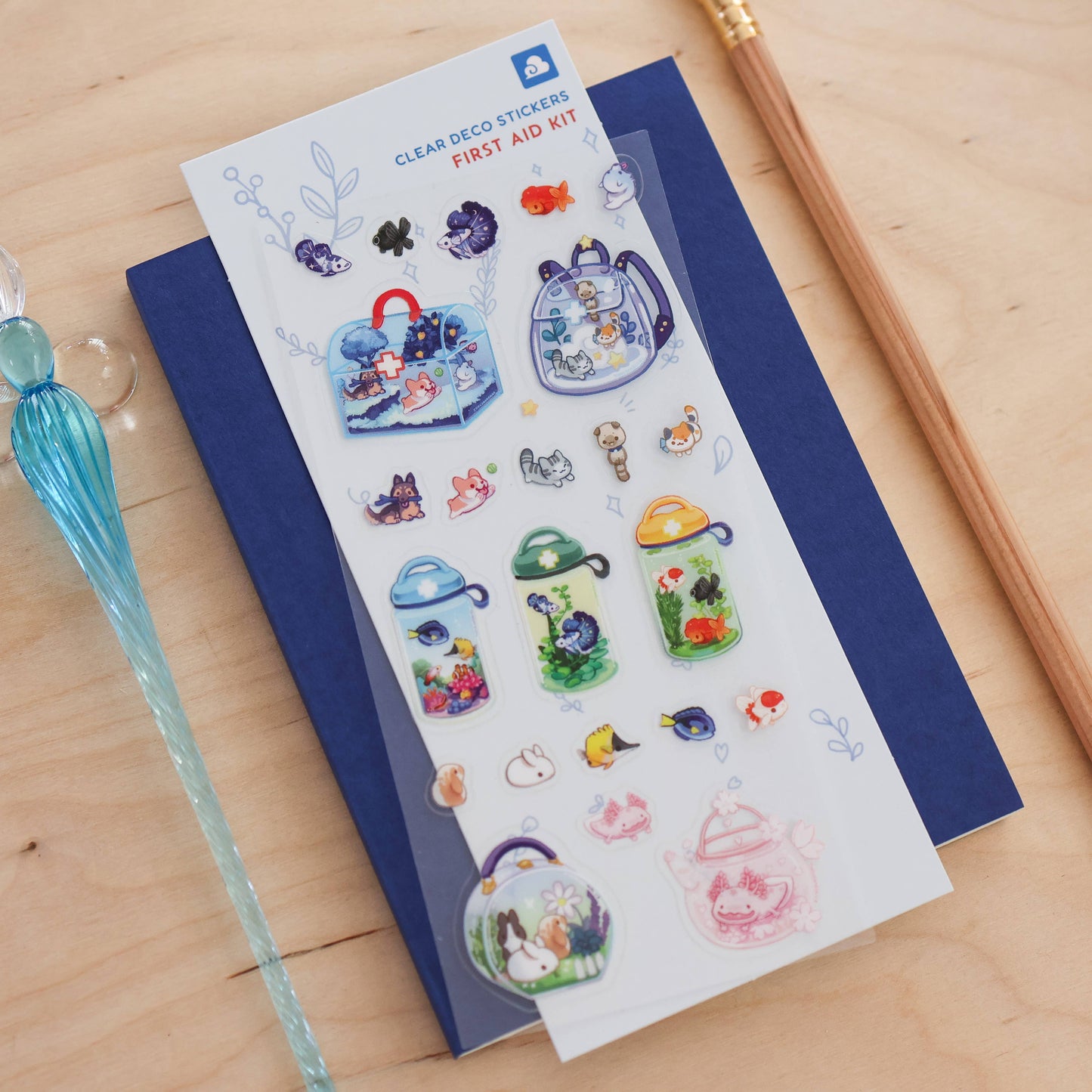 First Aid Kit Clear Sticker Sheet | Cute Planner Stickers