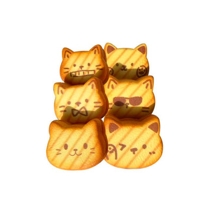 Nyang Nyang Cat Bread Squishy | Slow-Rise Stress Relief Toy