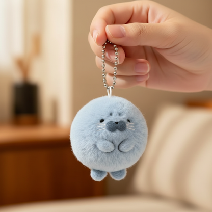 Adorable Plush Seal Keychain – Cute & Soft Accessory