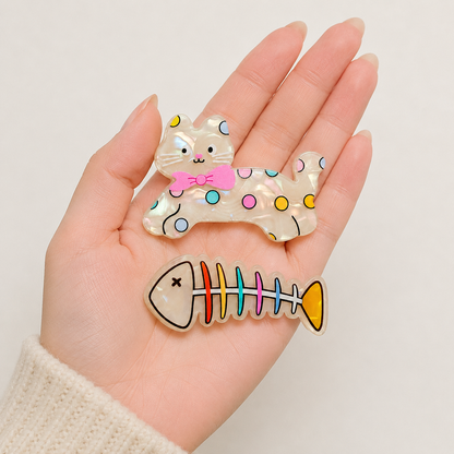 Cartoon Puppy/Cat Hair Clip – Cute Dog/Cat Hair Accessory